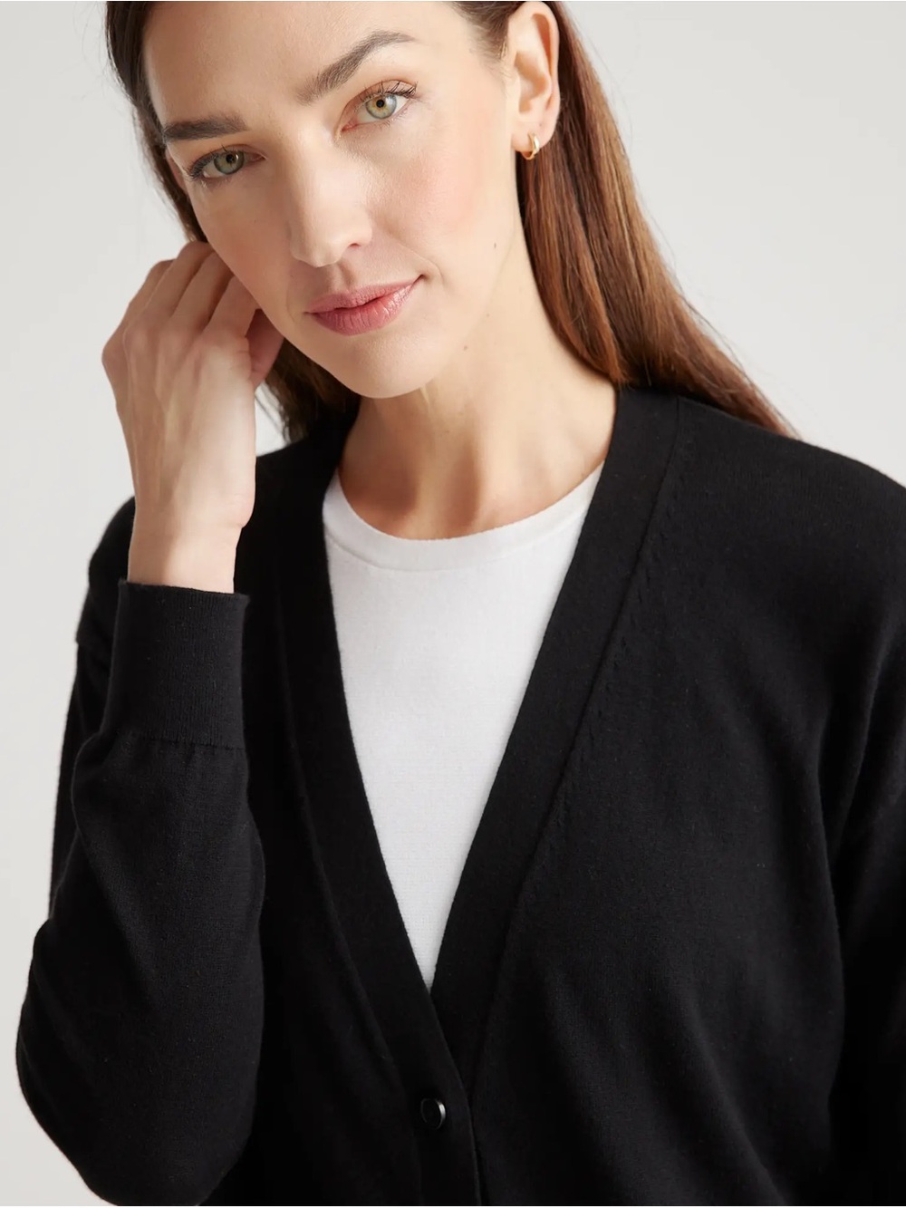 Quince Lightweight Cotton Cashmere Cardigan